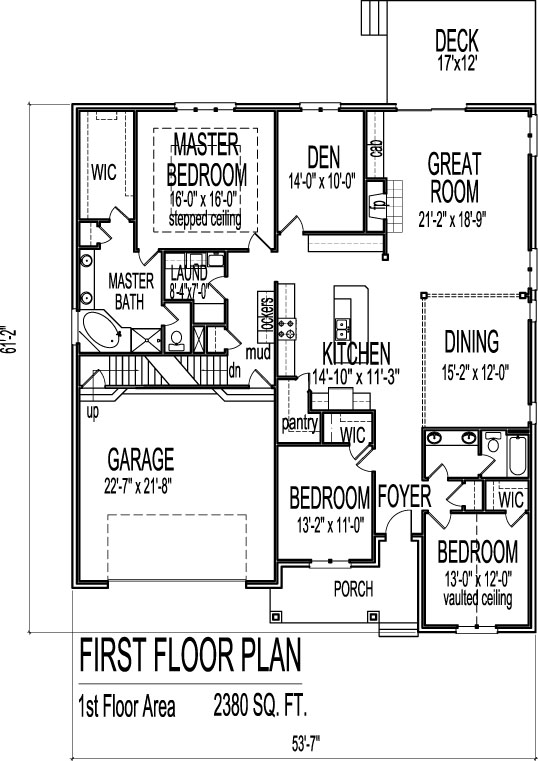 2500 SF Brick Ranch Floor Plans with Basement 1 level 3 bed Chicago Peoria Springfield Illinois Rockford Champaign Bloomington Illinois Aurora Joliet Naperville Illinois Elgin Waukegan