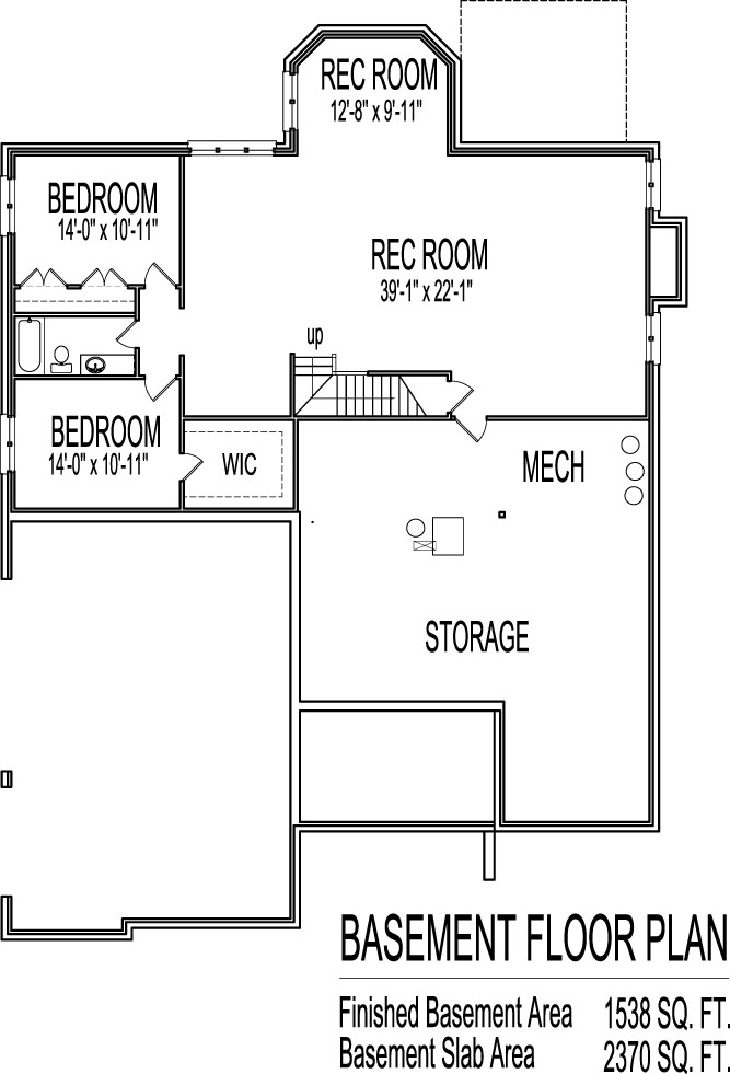 Simple Simple One Story 2 Bedroom House Floor Plans Design