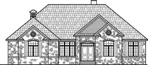 Stone Cottage Ranch House Floor Plans With 2 Car Garage 2