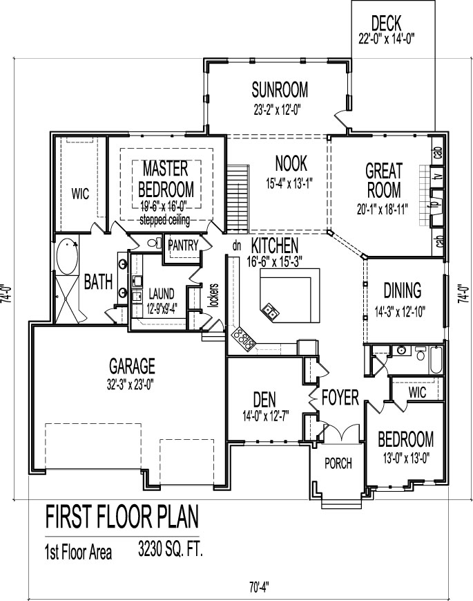 Modern Bungalow House Floor Plans Design Drawings 2 Bedroom 1 Story