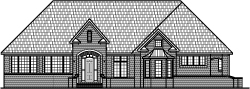 French Country Brick House Plans 1 Story 3 Bedroom 2 Bath 3 Car Garage 3100 Sq Ft with Basement 6000 SF Atlanta Augusta Macon Georgia Columbus Savannah Athens Detroit Ann Arbor Michigan Pontiac Grand Rapids Warren Michigan Flint Lansing