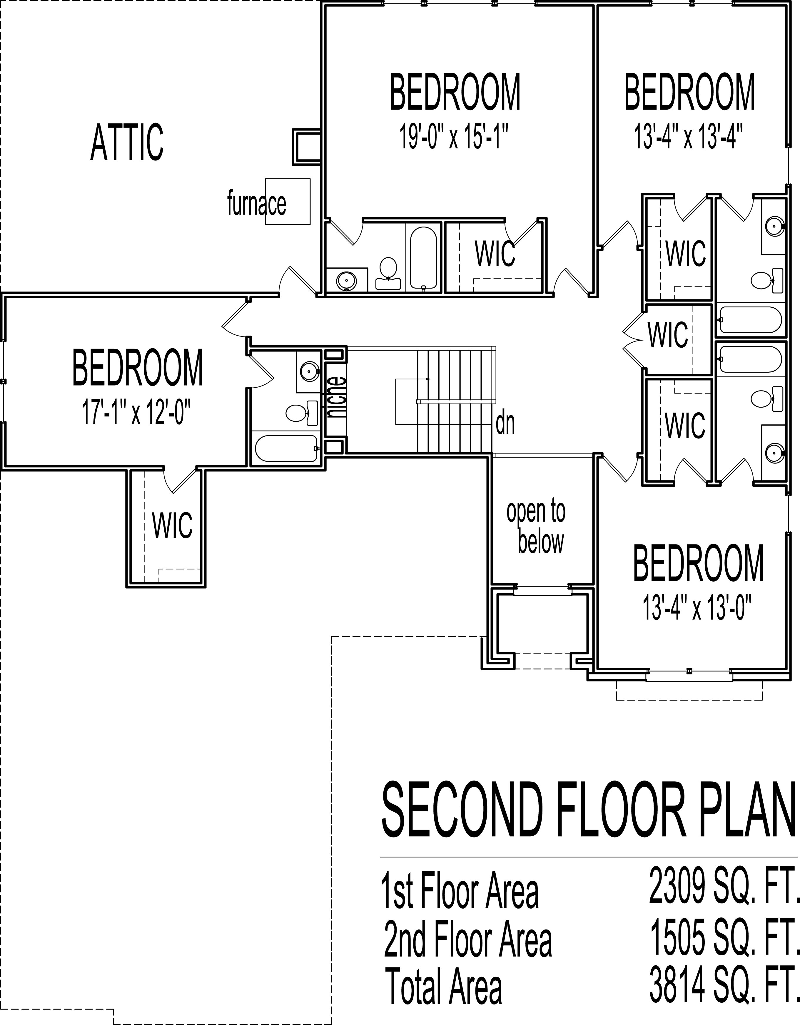 House Drawings 5 Bedroom 2 Story House Floor Plans With Basement