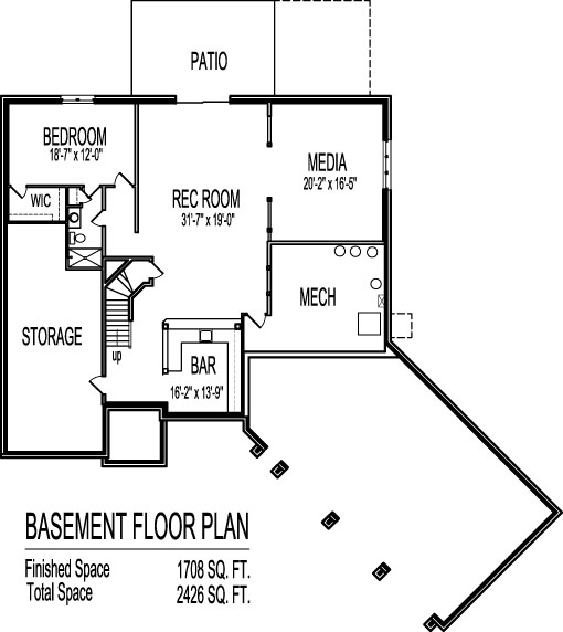 4 Bedroom 2 Story Canted Garage House Plans Louisville Kentucky Lexington Buffalo Rochester New York City Yonkers Syracuse Albany Huntsville Winnipeg Manitoba