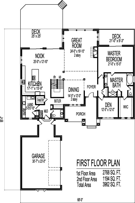 Modern Open Floor House Plans Two Story 4 Bedroom 2 Story Home Design