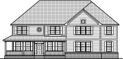 4 Bed 2nd Story Elevation House Floor Plans 4000 SF Pittsburgh Pennsylvania Philadelphia Aurora Lakewood Albuquerque New Mexico Santa Fe Las Cruces