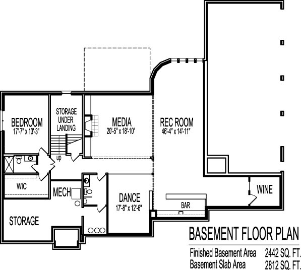 2 Bedroom House Plans with Basement