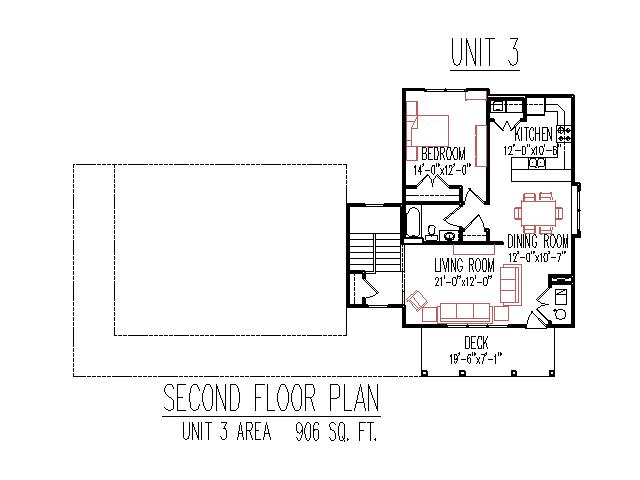 Duplex Plans 3 Unit 2 Floors 3 Bedroom 3 Bath Front Porch 2700 Sq Ft