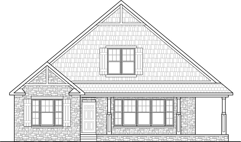 2 Bedroom 1 Story Stone Cottage House Plans 1500 SF Bakersfield Santa Ana California Riverside Stockton Fremont Irvine St Louis Springfield Missouri Kansas City Independence