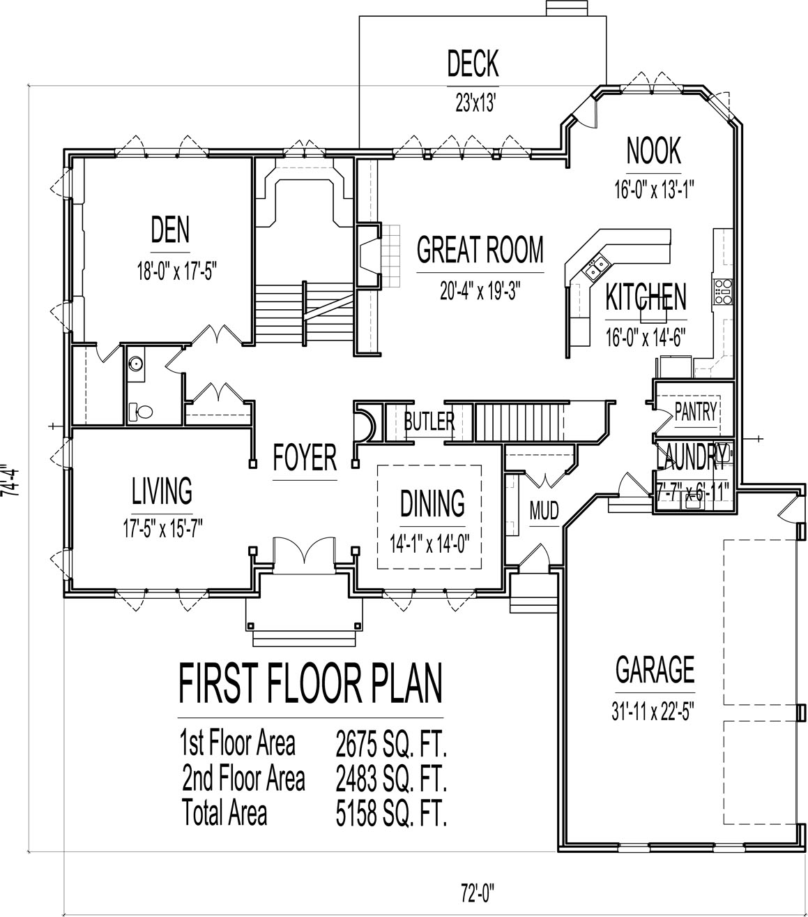 5000 Sq Ft House Floor Plans 5 Bedroom 2 Story Designs Blueprints