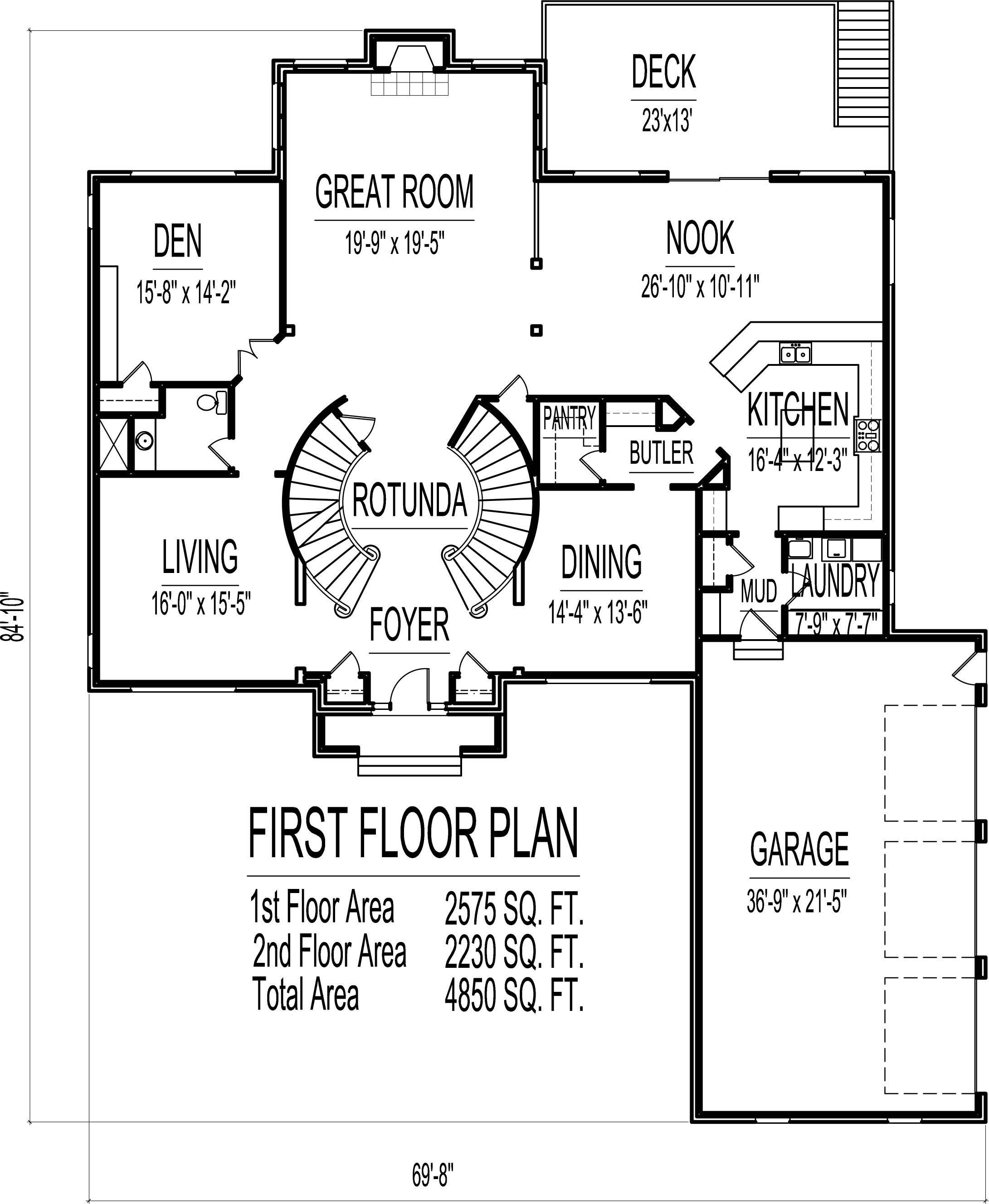 4 Bedroom 2 Story House Plans 4500 Sq Ft Chicago Peoria Springfield Illinois Rockford Champaign Bloomington Illinois Aurora Joliet Naperville Illinois Elgin Waukegan