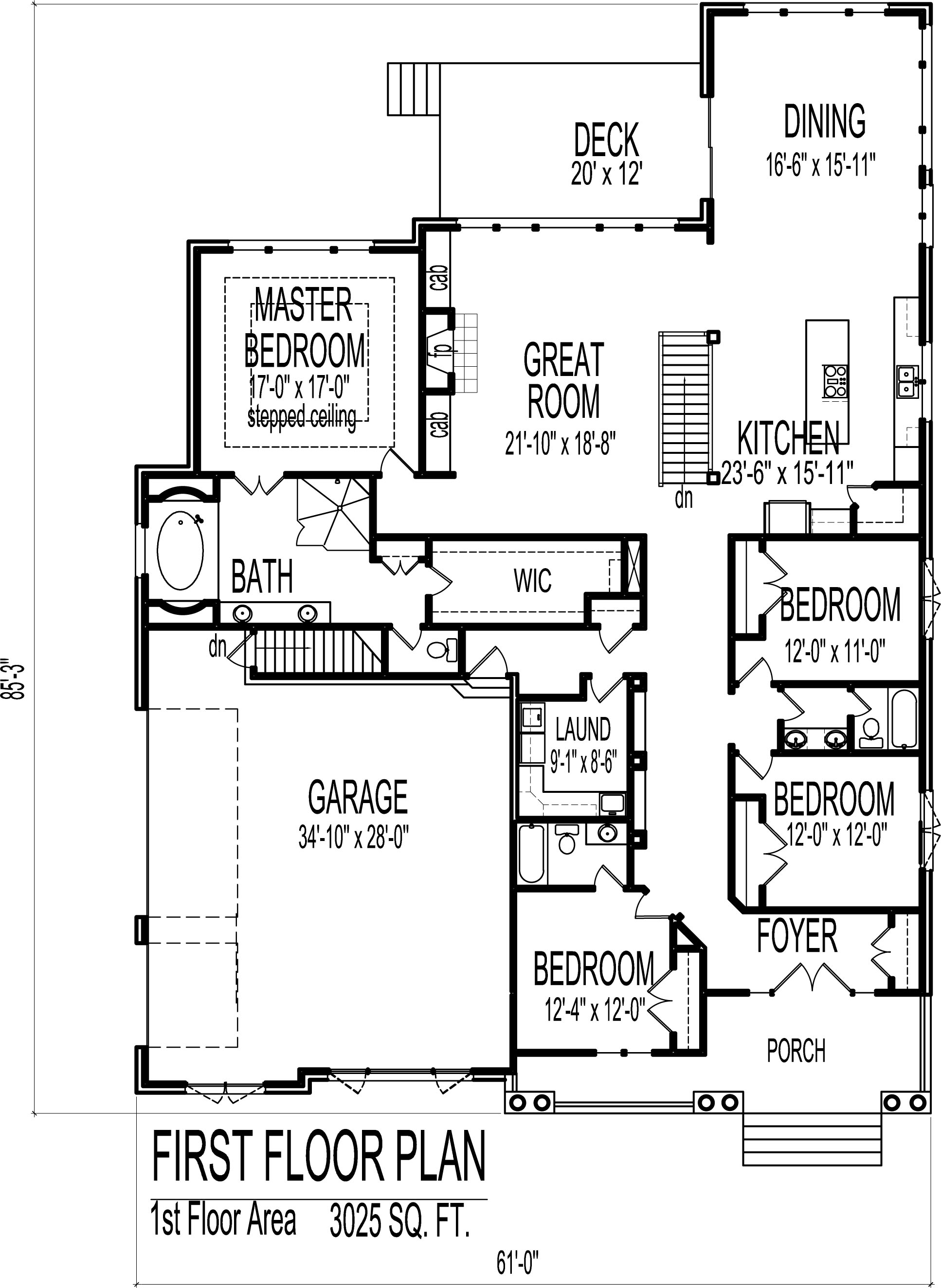 English Cottage House Floor Plans European 4 Bedroom 1 Story Ranch