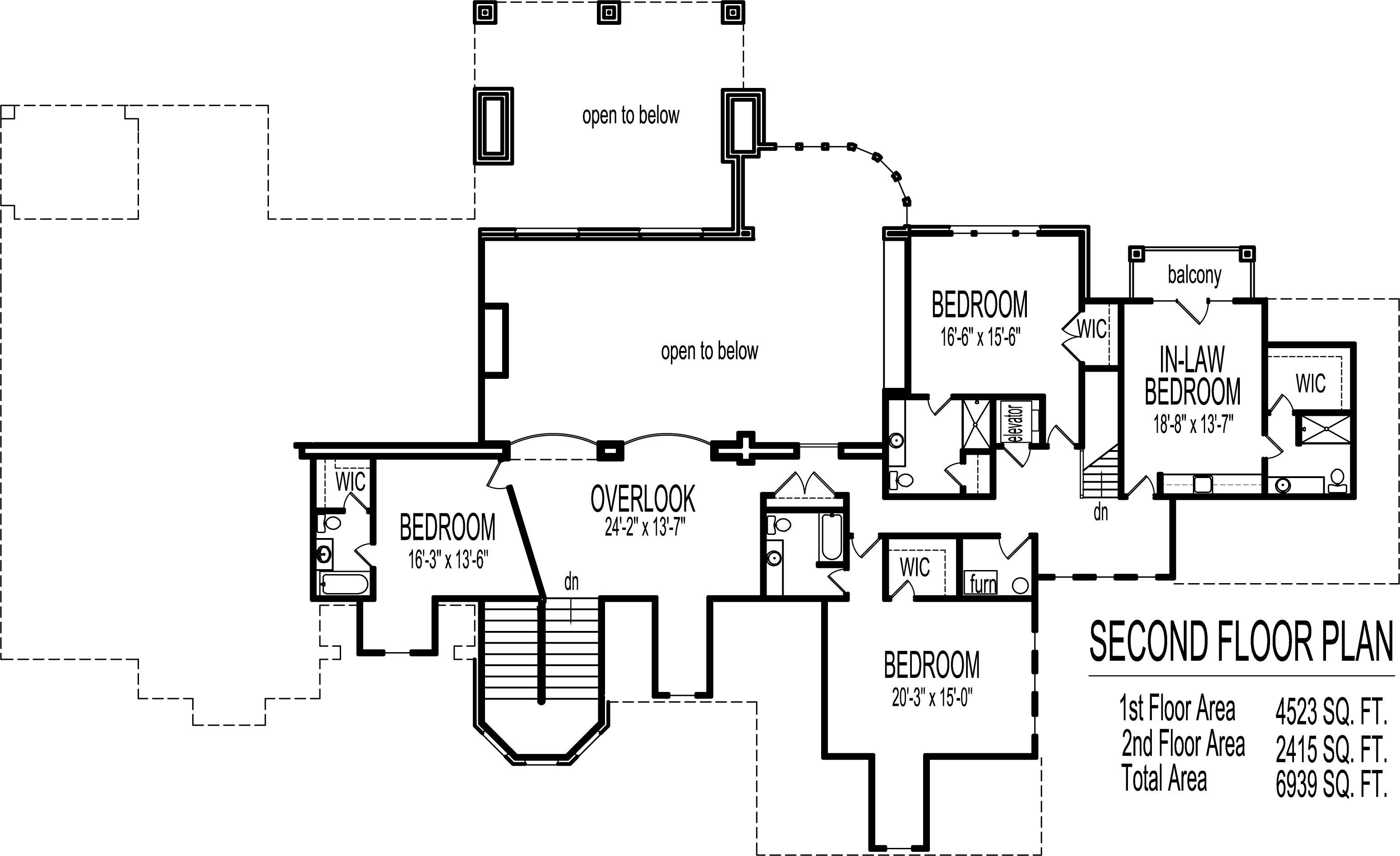 Dream House Floor Plans Blueprints 2 Story 5 Bedroom Large