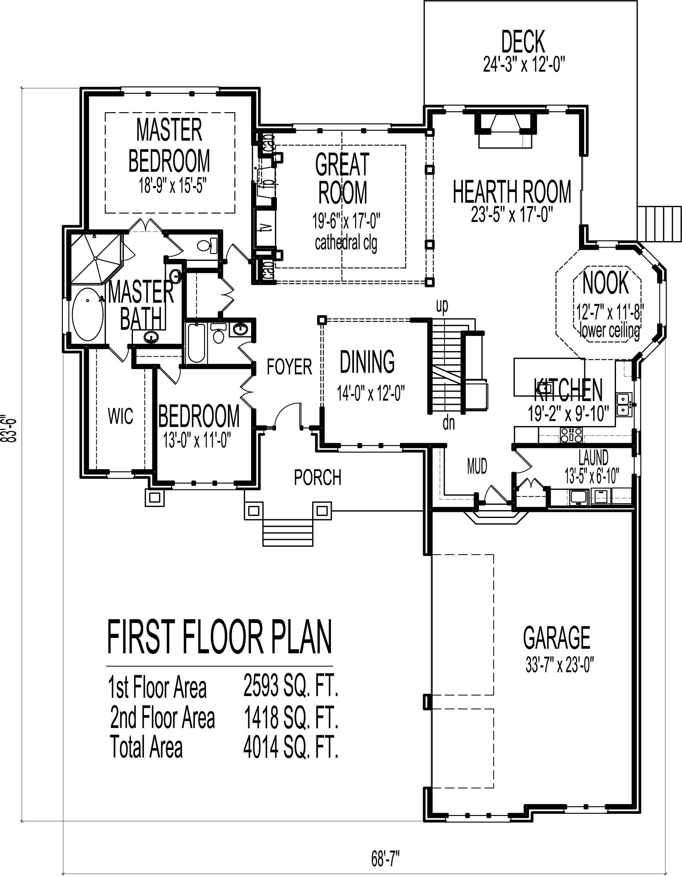 2 Story House Floor Plans 6 Bedroom Craftsman Home Design With