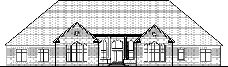 Custom 6000 SF House Floor Plan Open Floor Plan Three Bedroom