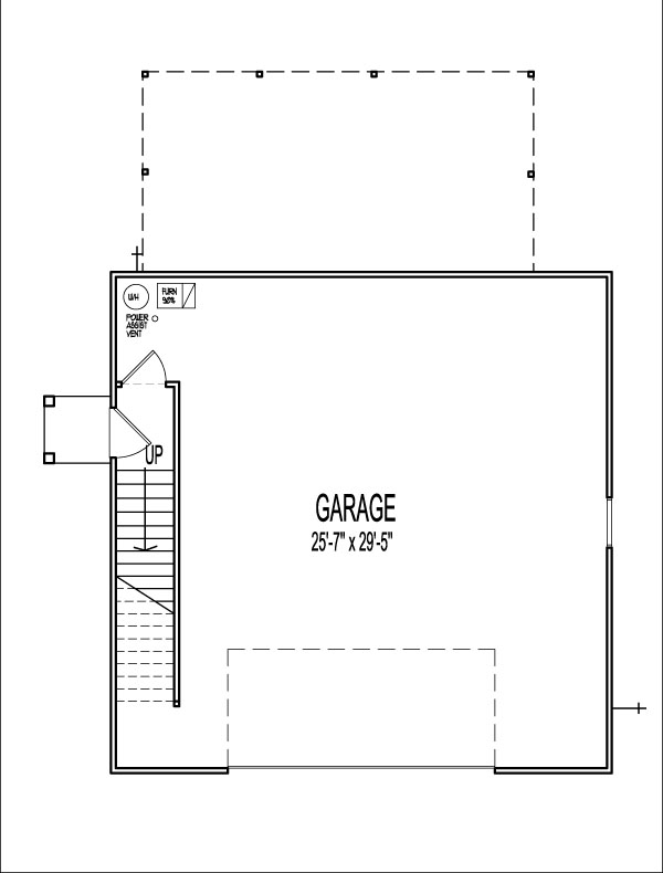 1 Bedroom 2 Story 900 SF House Plans Apartment over Garage Prairie Style Bakersfield Santa Ana California CA Riverside Stockton Fremont Irvine St Louis Springfield MO Missouri Kansas City Independence