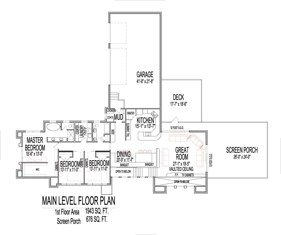Cool House Floor Plans Modern Split Level 4000 Square Feet 5