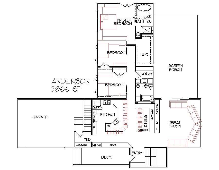 Buat Testing Doang Floor Plan Three Bedroom House