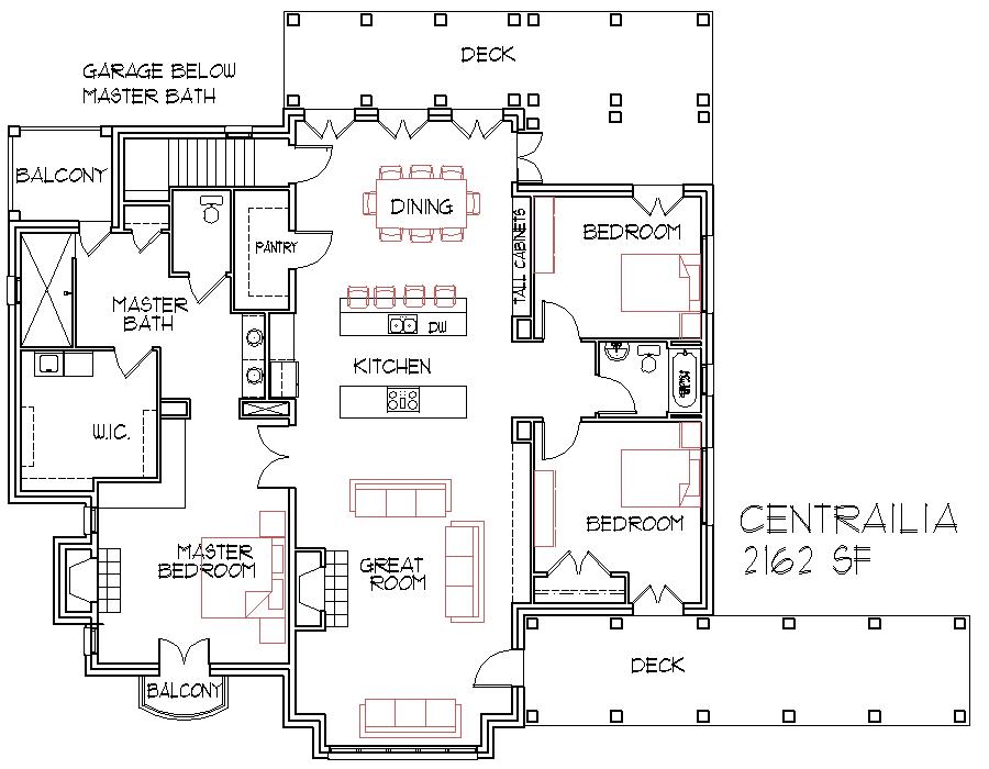 Duplex plans, 3 bedroom duplex house plans