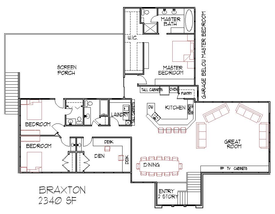 leading architects. House plans featuring split bedroom floor plan ...