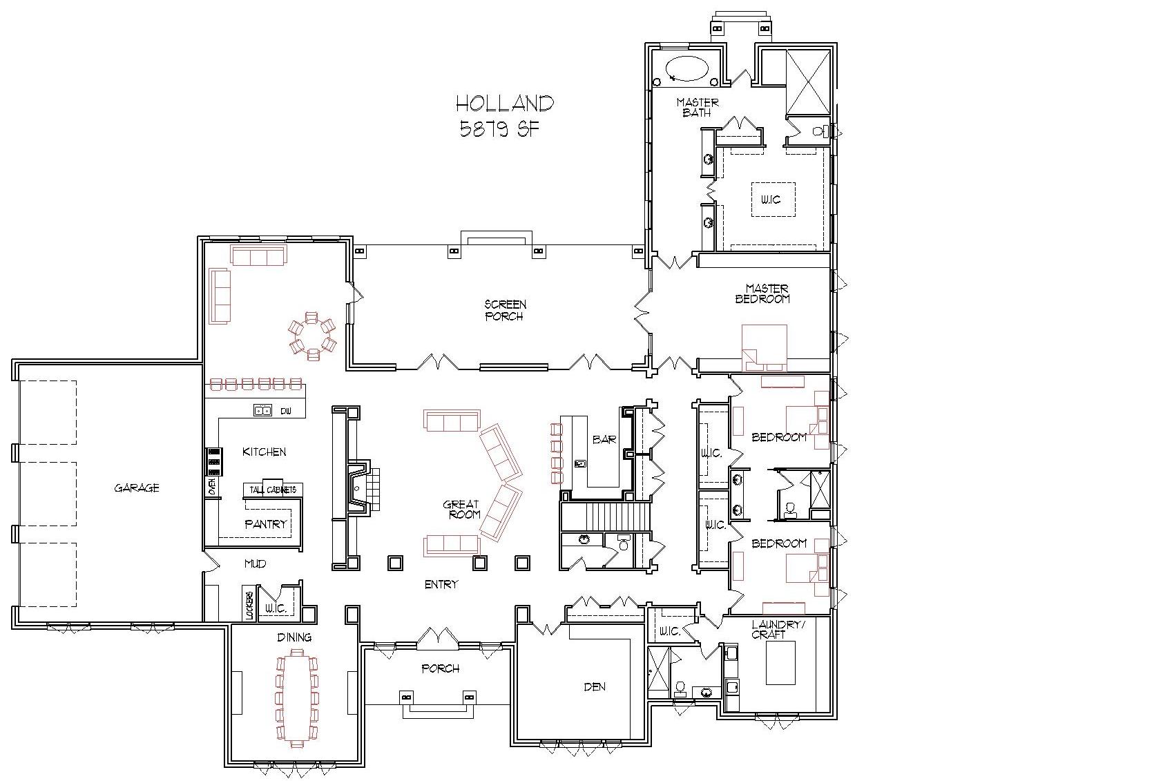 Home Architect Custom CAD Design House Plans for Indianapolis Indiana
