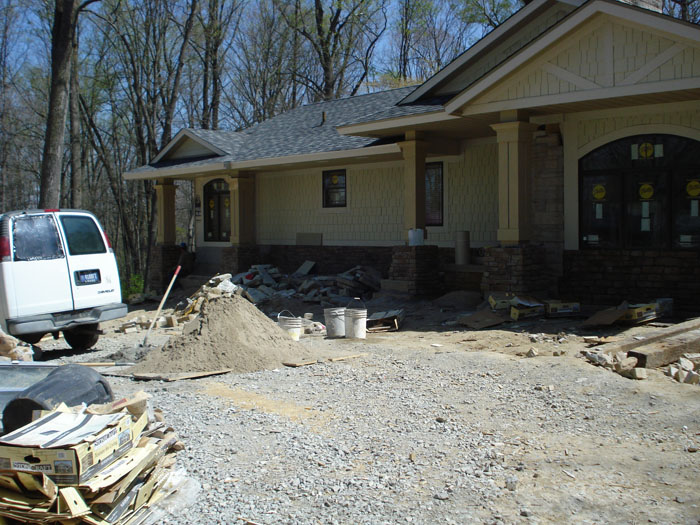 Entry and Garage Views after Remodeling Showing Home Enhancement