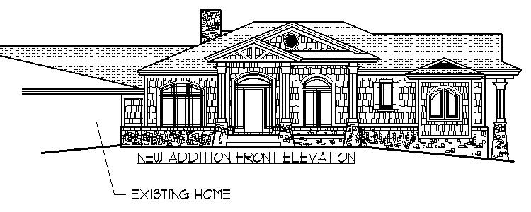 Plans of Proposed New Home Addition Adding 1500 SF to House