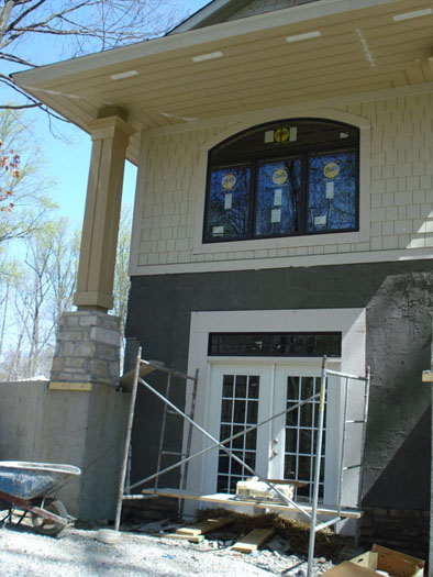 West End of House Addition Showing Height of Cliff Hanging