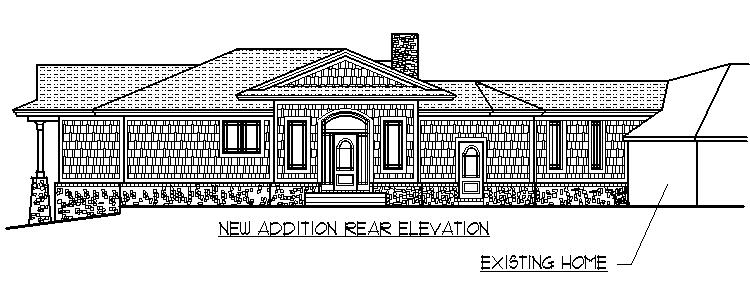 House Remodel Rear Design Proposal of the Home Addition and Connection to existing 1st floor home