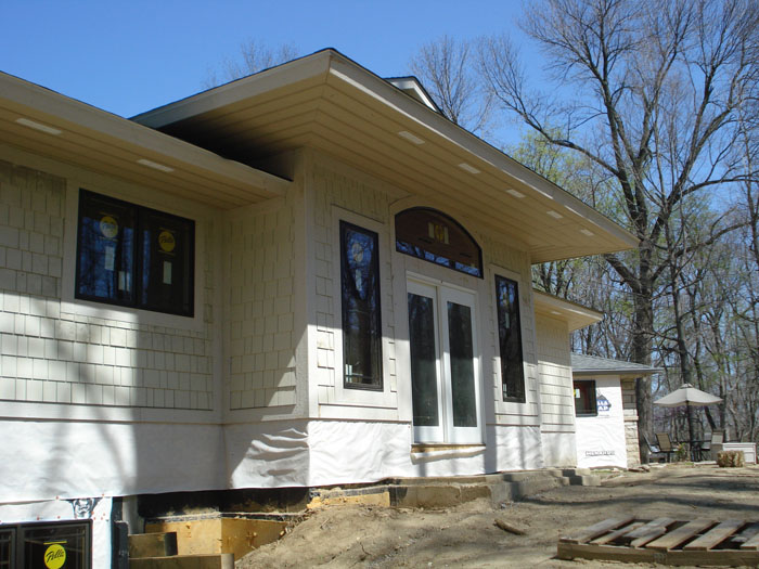 The Family Room Entrance of the Home Addition and Remodel